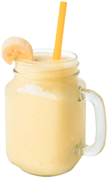 gâteau au fromage blanc et smoothie