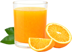 jus d'orange en accompagnement