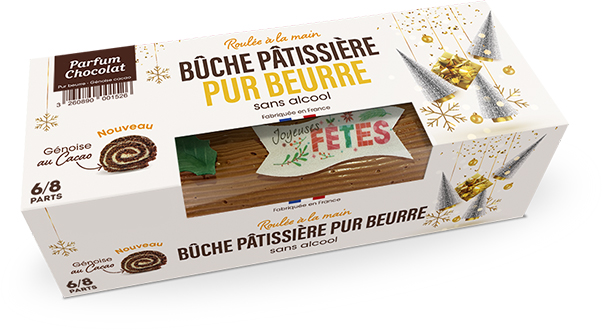 Boîte à bûche  Joyeuses Fêtes gourmandes